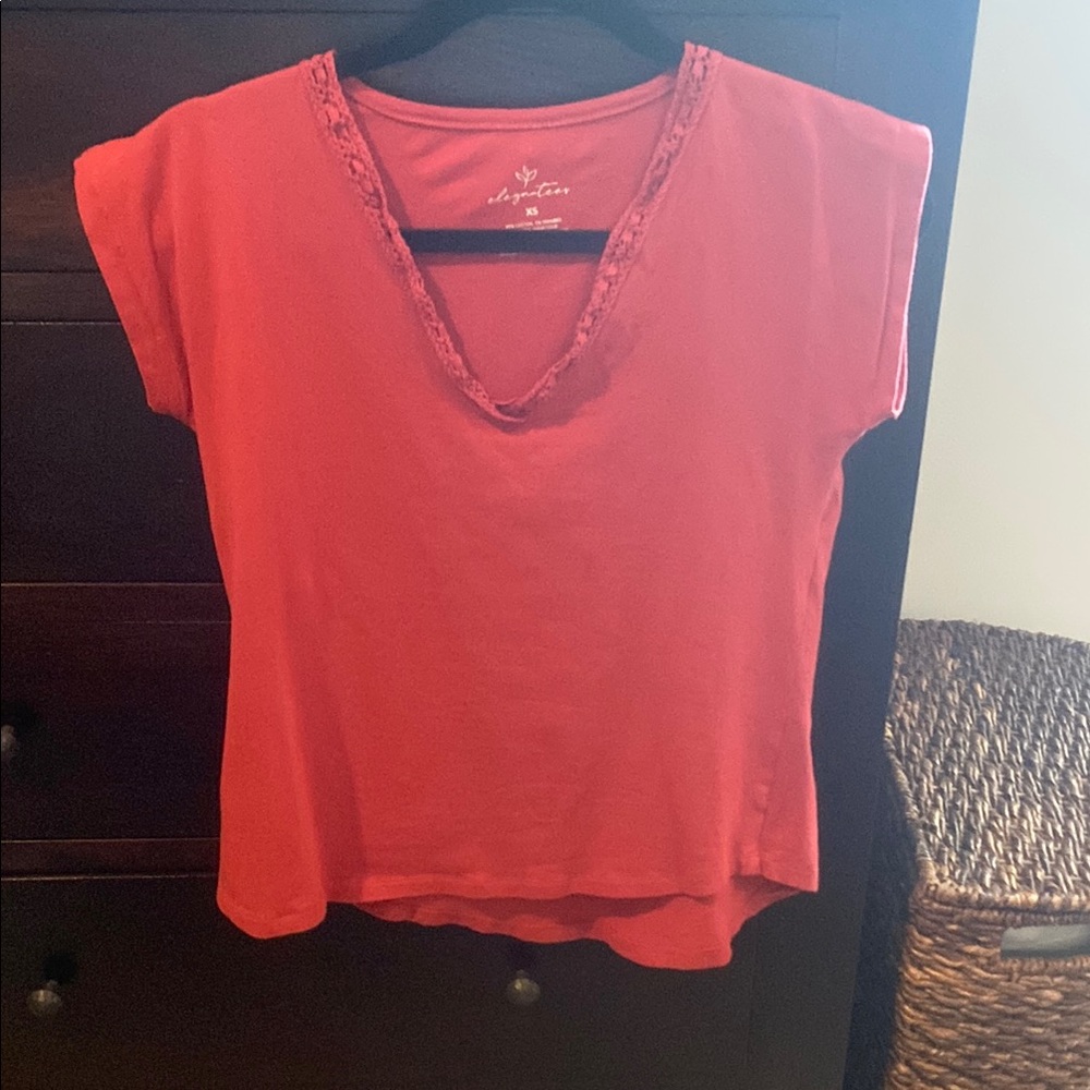 Elegantees red top size xs